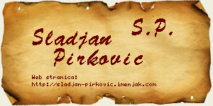 Slađan Pirković vizit kartica